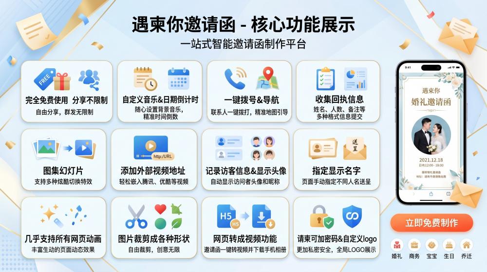 企业年会电子请柬模板合集｜高效制作一键转发，年会筹备省心翻倍